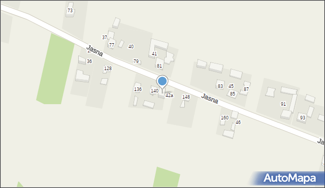 Gołaczewy, Jasna, 142, mapa Gołaczewy