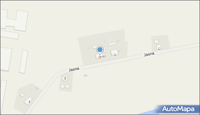 Golice, Jasna, 10, mapa Golice