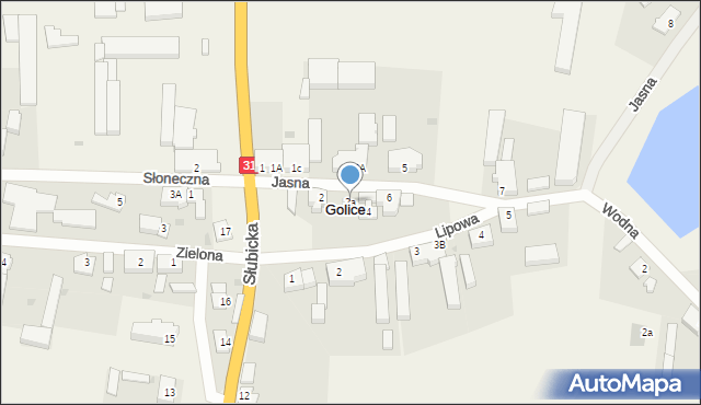 Golice, Jasna, 2a, mapa Golice