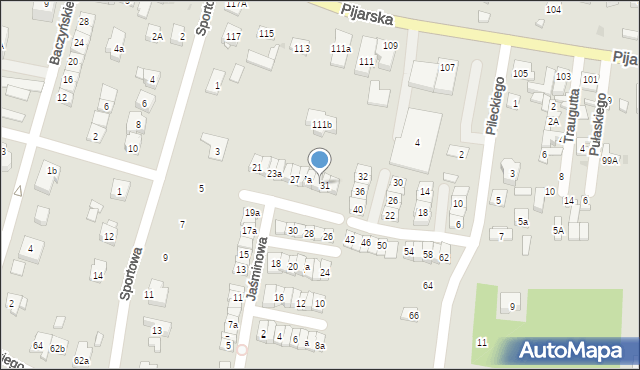 Góra Kalwaria, Jaśminowa, 29a, mapa Góra Kalwaria