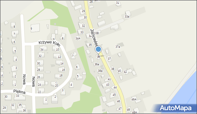 Góra Puławska, Janowiecka, 36, mapa Góra Puławska