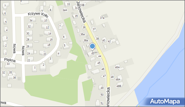 Góra Puławska, Janowiecka, 43, mapa Góra Puławska