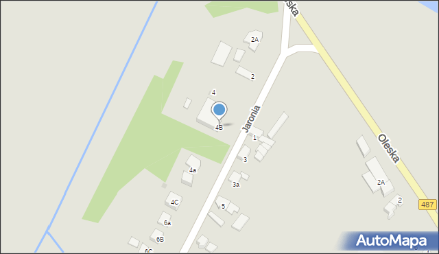 Gorzów Śląski, Jaronia Jana, 4B, mapa Gorzów Śląski