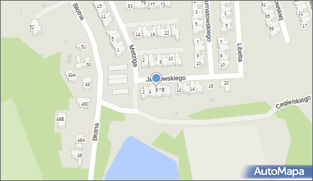 Gorzów Wielkopolski, Jackowskiego Maksymiliana, 6, mapa Gorzów Wielkopolski