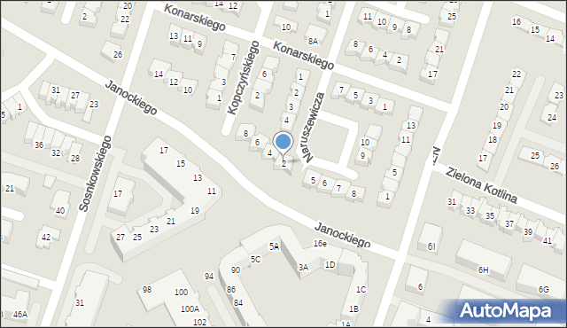 Gorzów Wielkopolski, Janockiego Jana Daniela, 2, mapa Gorzów Wielkopolski