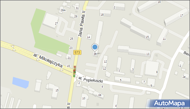 Gostynin, Jana Pawła II, 16, mapa Gostynin