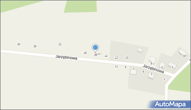 Grabowiec, Jarzębinowa, 16, mapa Grabowiec