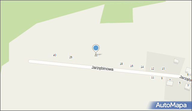 Grabowiec, Jarzębinowa, 22, mapa Grabowiec