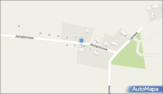 Grabowiec, Jarzębinowa, 7, mapa Grabowiec