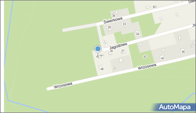 Gródek, Jagodowa, 41, mapa Gródek