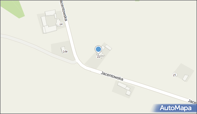 Gromadzice, Jacentowska, 11, mapa Gromadzice