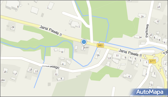 Gromnik, Jana Pawła II, 17, mapa Gromnik