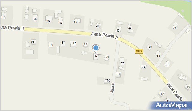 Gromnik, Jana Pawła II, 81, mapa Gromnik