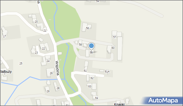 Groń, Jana Pawła II, 59, mapa Groń