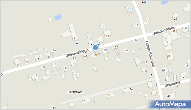 Grudziądz, Jalkowskiego Jerzego, 18, mapa Grudziądza