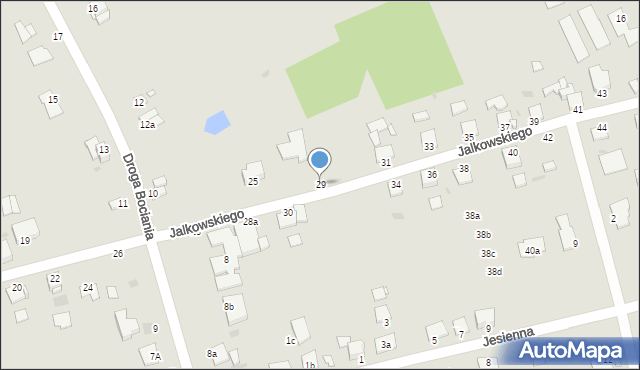 Grudziądz, Jalkowskiego Jerzego, 29, mapa Grudziądza
