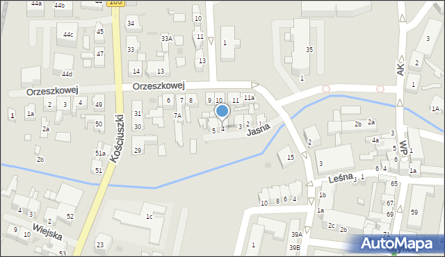 Gryfice, Jasna, 4, mapa Gryfice