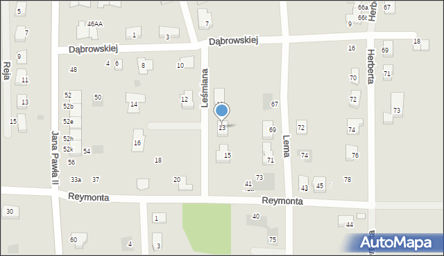 Gryfino, Jana Pawła II, 56b, mapa Gryfino