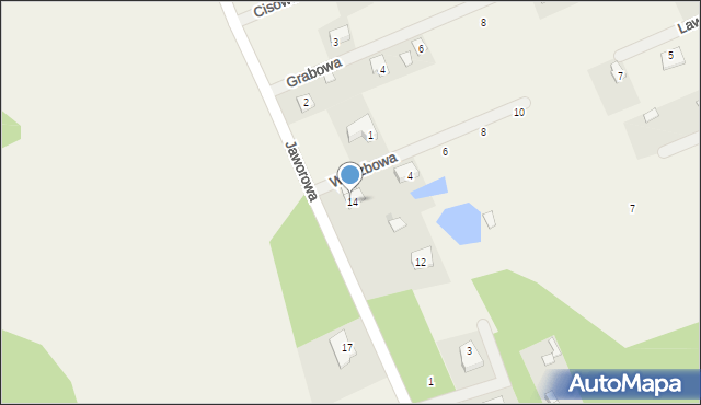 Henryszew, Jaworowa, 15, mapa Henryszew