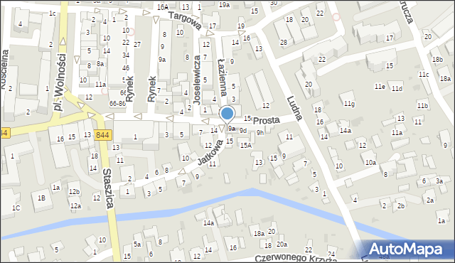 Hrubieszów, Jatkowa, 17, mapa Hrubieszów