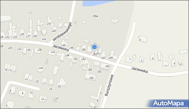 Inowrocław, Jacewska, 161, mapa Inowrocławia