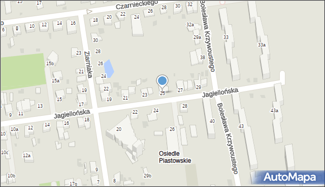 Inowrocław, Jagiellońska, 25, mapa Inowrocławia