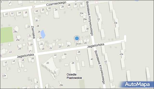 Inowrocław, Jagiellońska, 27, mapa Inowrocławia