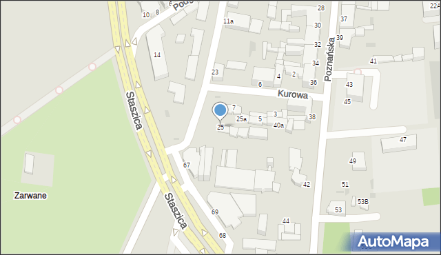 Inowrocław, Jaśkowskiego Bolesława, ks., 25, mapa Inowrocławia