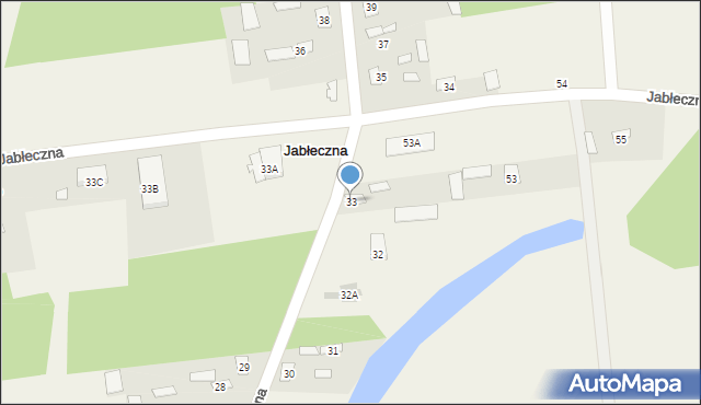 Jabłeczna, Jabłeczna, 33, mapa Jabłeczna