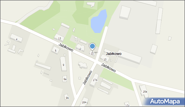 Jabłkowo, Jabłkowo, 11, mapa Jabłkowo