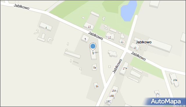 Jabłkowo, Jabłkowo, 9, mapa Jabłkowo