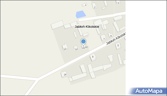 Jabłoń-Kikolskie, Jabłoń-Kikolskie, 11, mapa Jabłoń-Kikolskie