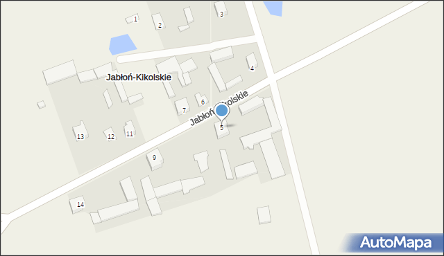 Jabłoń-Kikolskie, Jabłoń-Kikolskie, 5, mapa Jabłoń-Kikolskie
