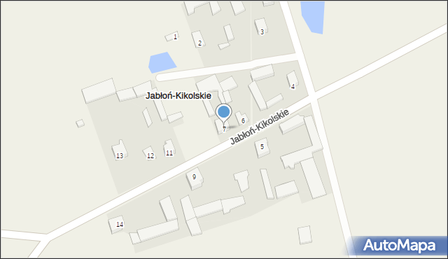 Jabłoń-Kikolskie, Jabłoń-Kikolskie, 7, mapa Jabłoń-Kikolskie