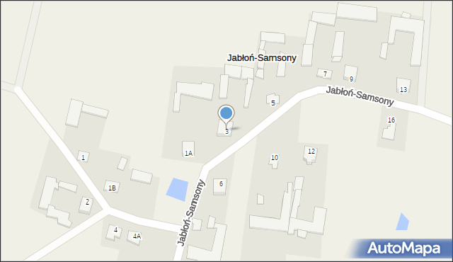 Jabłoń-Samsony, Jabłoń-Samsony, 3, mapa Jabłoń-Samsony