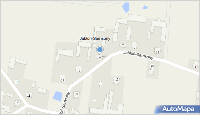 Jabłoń-Samsony, Jabłoń-Samsony, 5A, mapa Jabłoń-Samsony