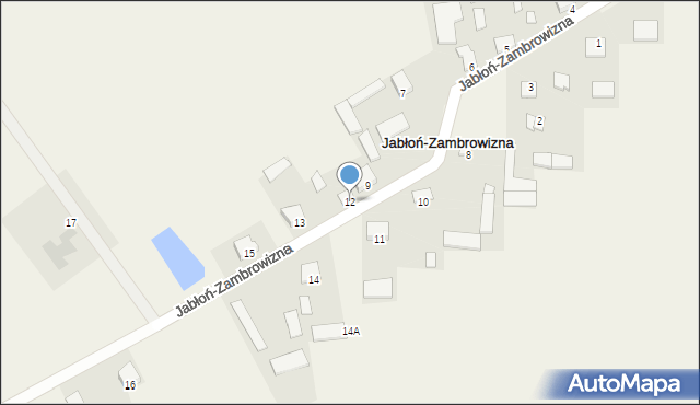 Jabłoń-Zambrowizna, Jabłoń-Zambrowizna, 12, mapa Jabłoń-Zambrowizna