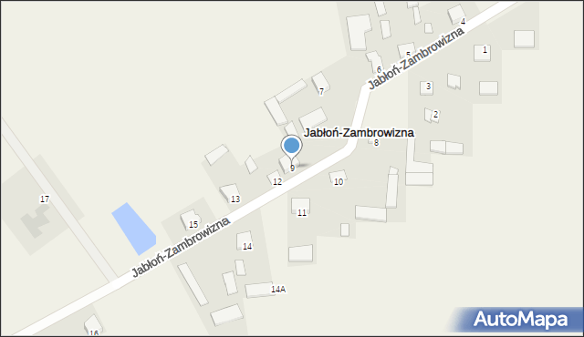 Jabłoń-Zambrowizna, Jabłoń-Zambrowizna, 9, mapa Jabłoń-Zambrowizna