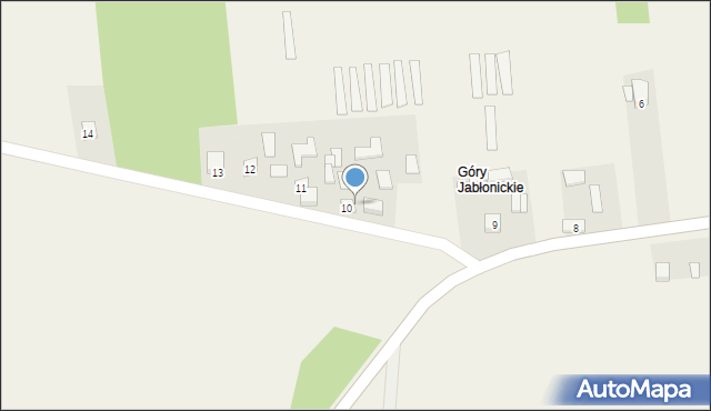 Jabłonica, Jabłonica, 10a, mapa Jabłonica