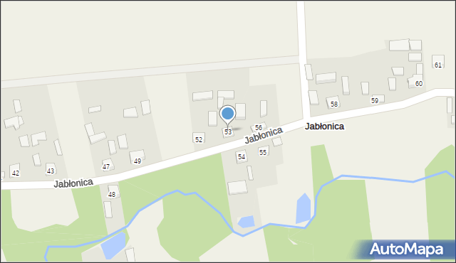 Jabłonica, Jabłonica, 53, mapa Jabłonica