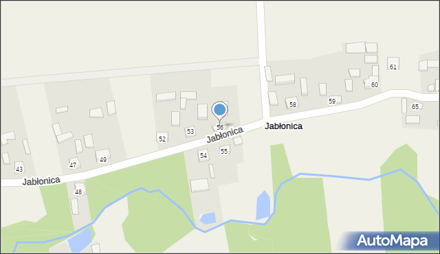 Jabłonica, Jabłonica, 56, mapa Jabłonica