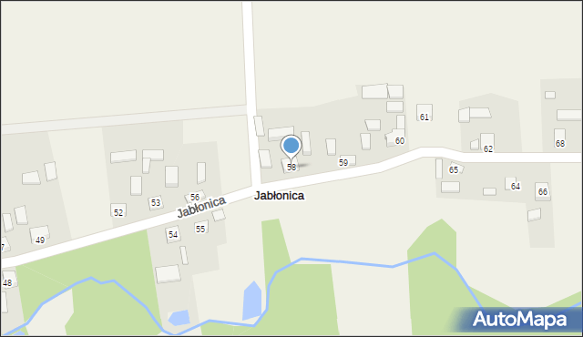 Jabłonica, Jabłonica, 58, mapa Jabłonica