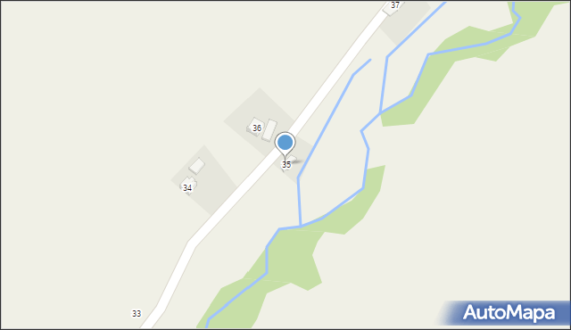 Jabłonica Polska, Jabłonica Polska, 35, mapa Jabłonica Polska
