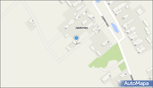 Jabłoniec, Jabłoniec, 18, mapa Jabłoniec