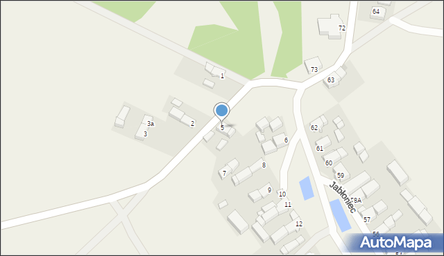 Jabłoniec, Jabłoniec, 5, mapa Jabłoniec