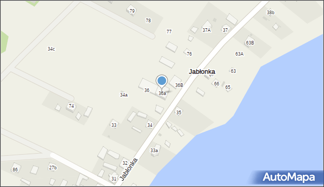 Jabłonka, Jabłonka, 36a, mapa Jabłonka