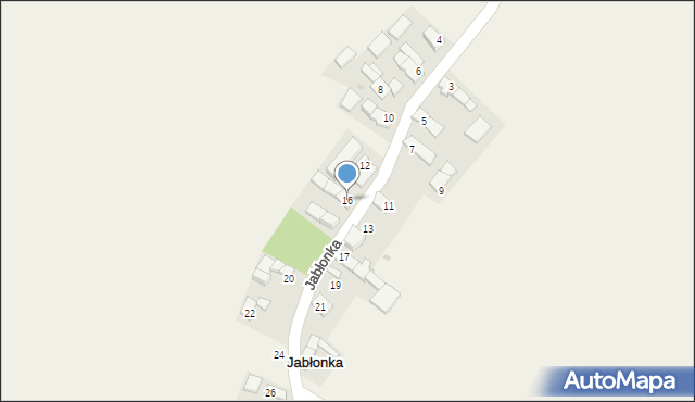 Jabłonka, Jabłonka, 16, mapa Jabłonka