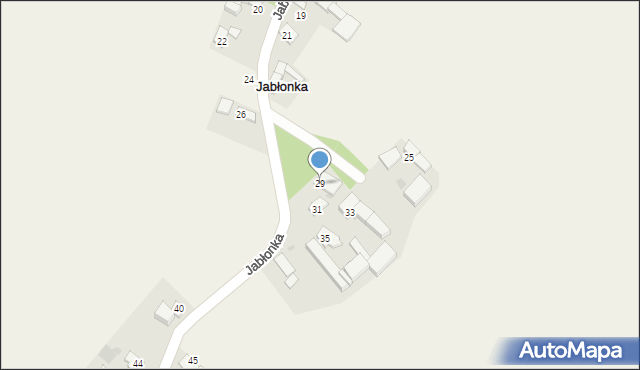 Jabłonka, Jabłonka, 29, mapa Jabłonka