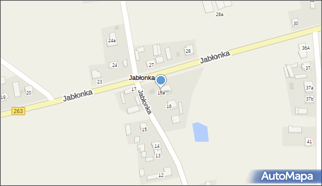 Jabłonka, Jabłonka, 16a, mapa Jabłonka