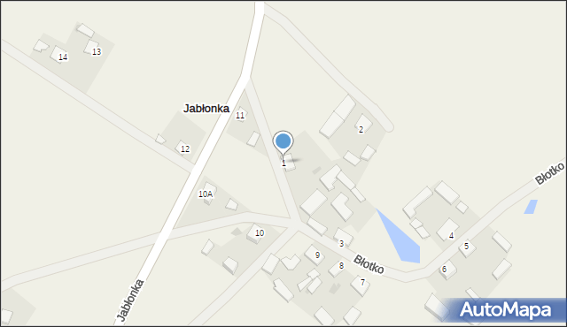 Jabłonka, Jabłonka, 1, mapa Jabłonka